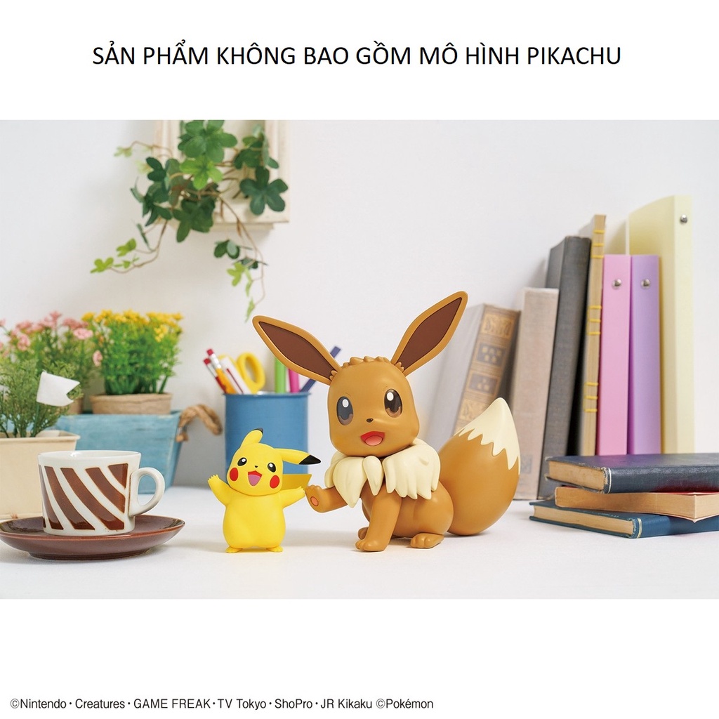 Mô Hình Eevee Pokepla Collection Big 02 Bandai Figure Rise Standard Đồ Chơi Lắp Ráp