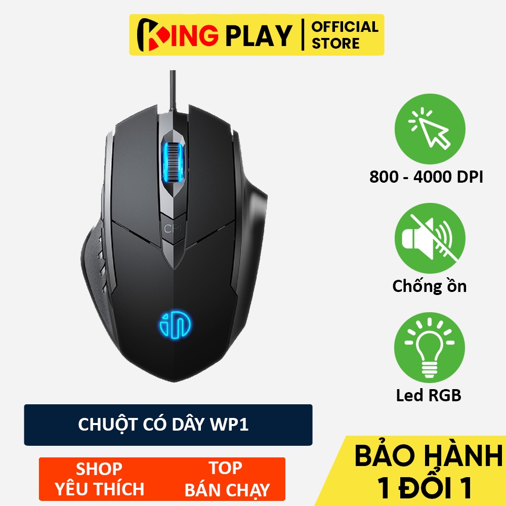 Chuột máy tính có dây P1W Led RGB độ phân giải khủng 7200 DPI - Chuột Gaming có dây sử dụng chơi game văn phòng thiết kế