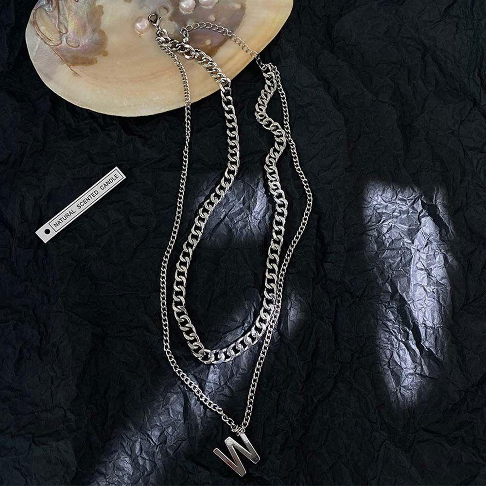 Vòng cổ Hai Lớp Phong Cách Hàn Quốc Đơn Giản Cho Cặp Đôi