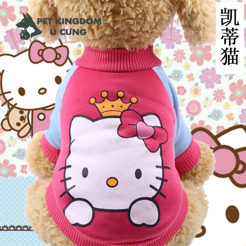 Áo Chó Mèo Áo Nỉ Cartoon Cho Thú Cưng