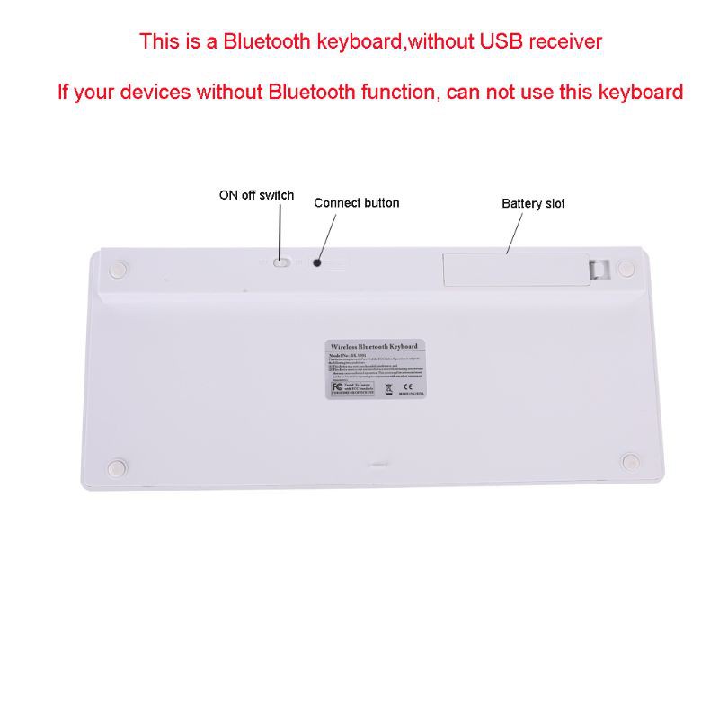 Bàn Phím Bluetooth Không Dây 78 Phím Cho Laptop Mac-Book Tablet Pc Điện Thoại