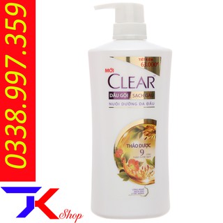Dầu gội sạch gàu Clear  9 thảo dược 618ml