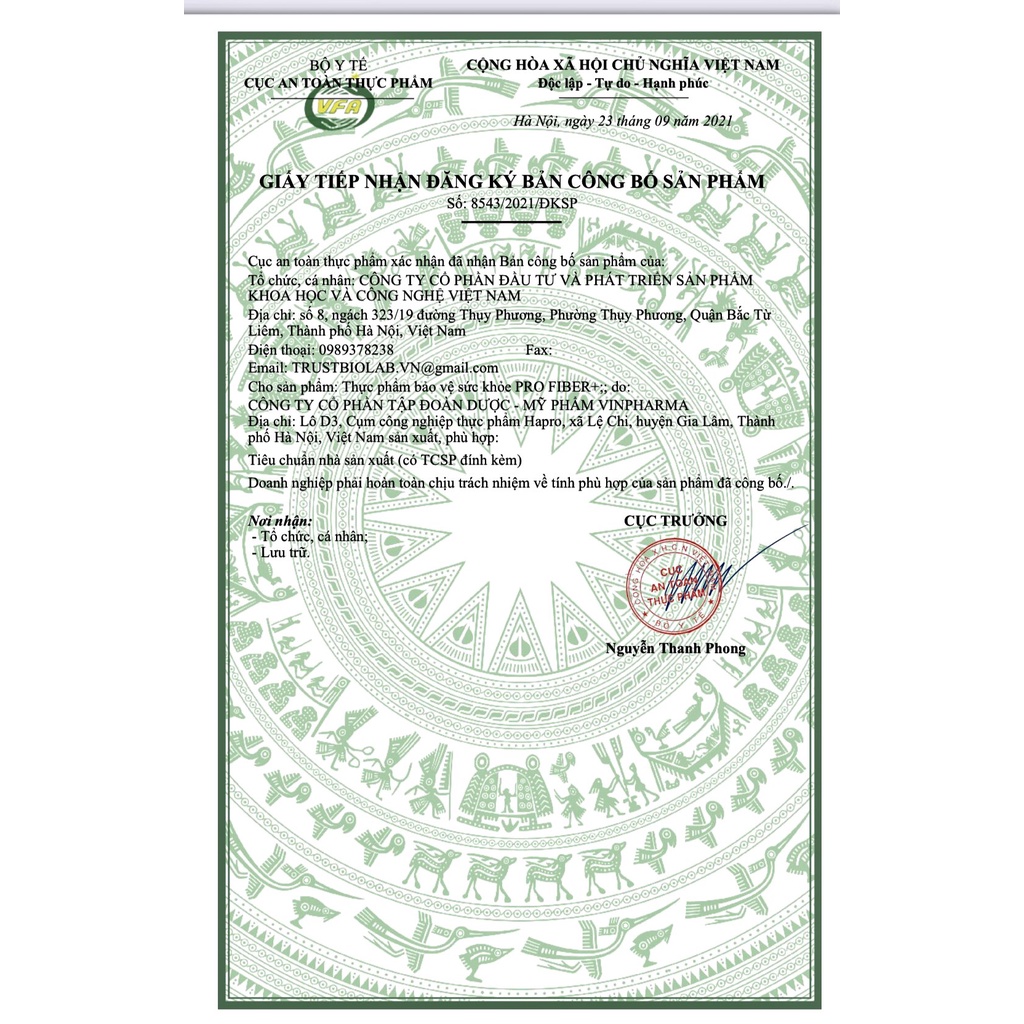 VIÊN UỐNG BỔ SUNG CHẤT XƠ PROFIBER- GIẢM NGUY CƠ TÁO BÓN, TRĨ, THANH LỌC CƠ THỂ 45v