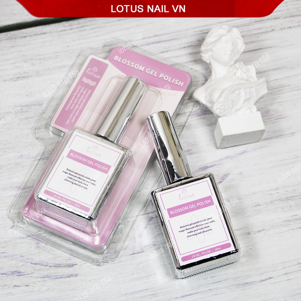 Sơn gel loang, top loang làm vân đá ( Blossom gel polish ) Lotus chai 18ml