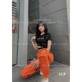 Bộ quần bom túi áo crop top