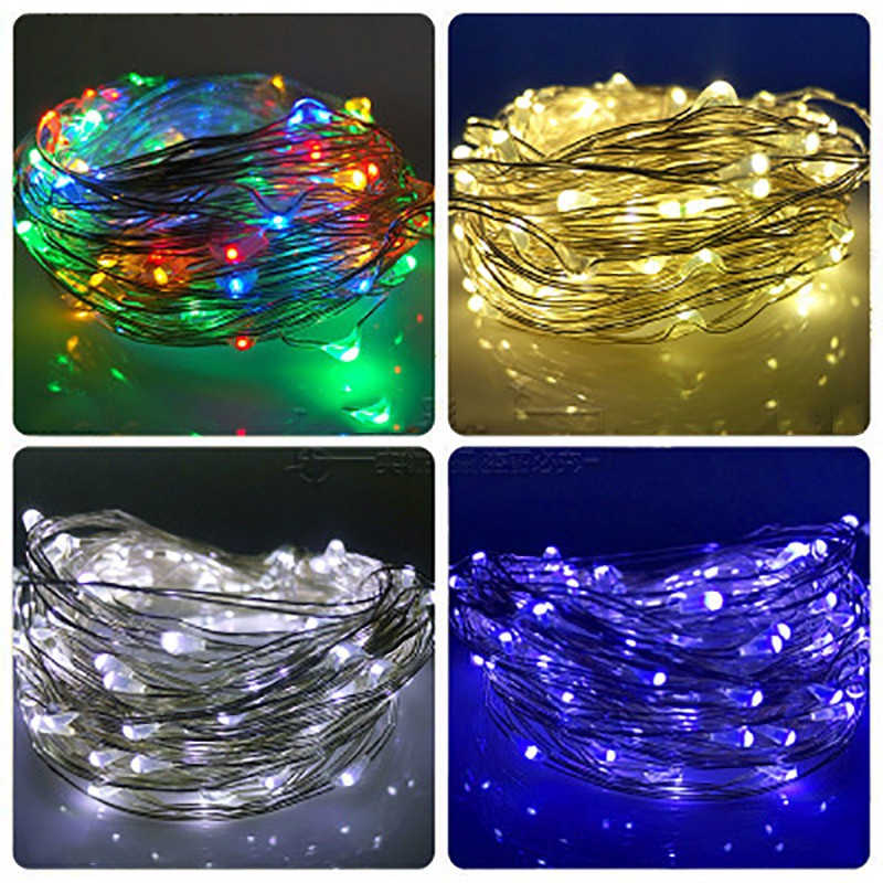 Dây đen led bằng đồng 1M sử dụng pin trang trí nội thất
