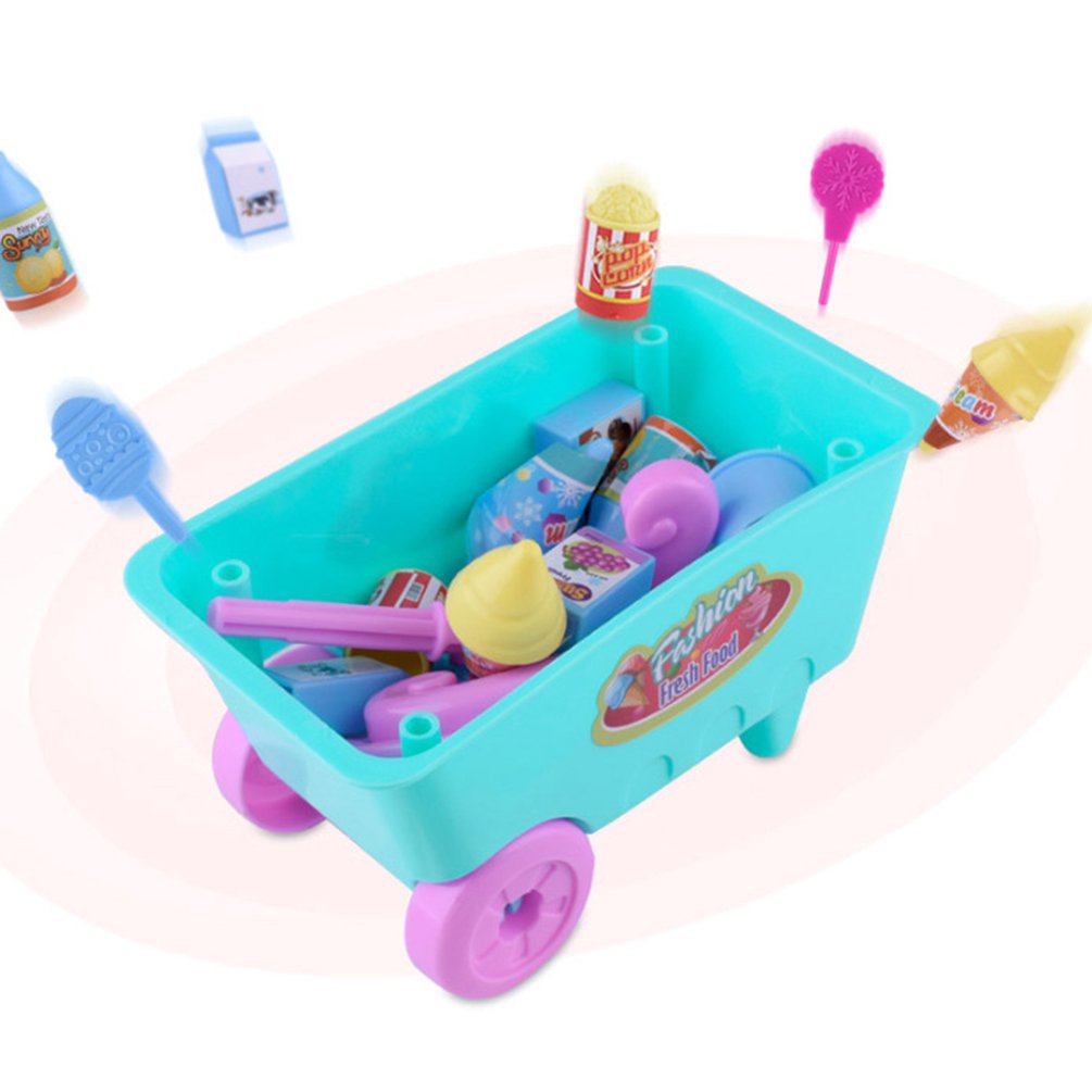Bộ đồ chơi xe đẩy kem đáng yêu vui nhộn dành cho bé