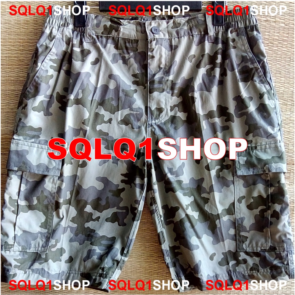 Quần ngố rằn ri nam thời trang phong cách lính army style sqlq1shop