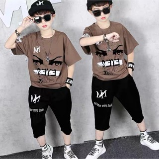 Bộ hè hip hop bé trai- bộ hè đôi mắt quần lửng cực đẹp mã 66 Chất Lượng Tốt
