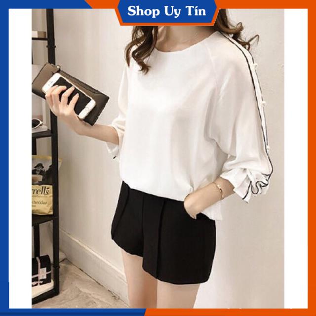[Hàng Cao Cấp] -  ÁO KIỂU TAY VIỀN XINH ĐẸP | BigBuy360 - bigbuy360.vn