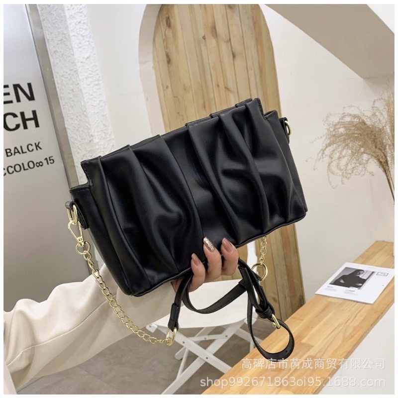 Túi đeo chéo nữ da nhúm dây xoắn Zuliashop8386