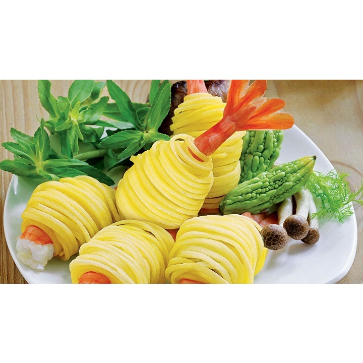 Tôm Cuộn Khoai Tây _Khay 10 Cuộn –Chiên, Món Ăn Vặt Mới