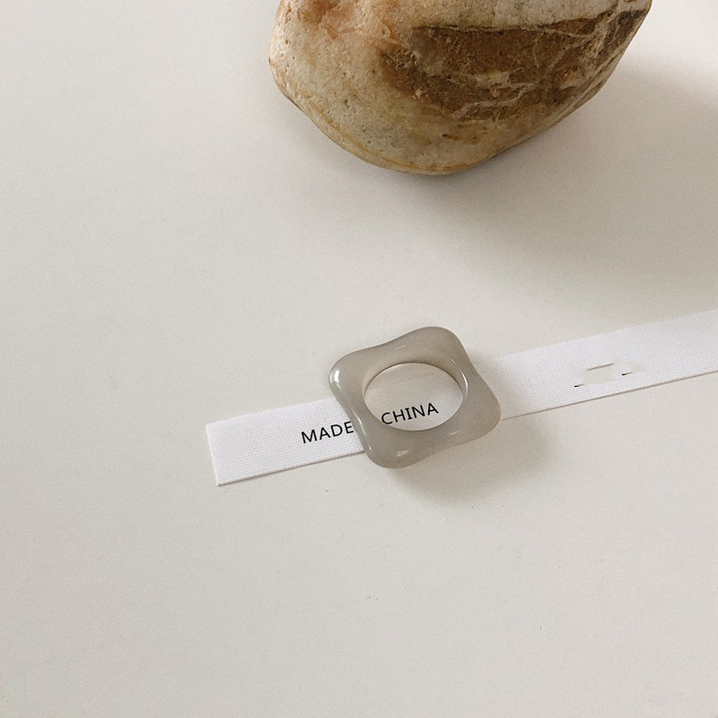 Nhẫn Hợp Kim Màu Tối Phong Cách Retro Cho Nữ