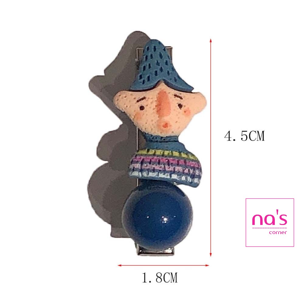 Kẹp tóc mỏ vịt nhỏ hình ảnh ngộ nghĩnh 3.3cm 4.5cm