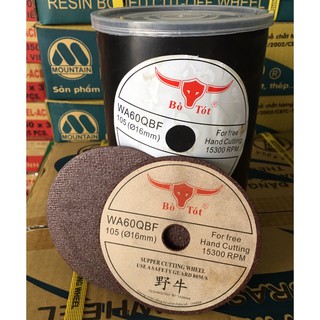 ĐÁ CẮT SẮT BÒ TÓT 100MM ( 1 HỘP = 100 VIÊN)