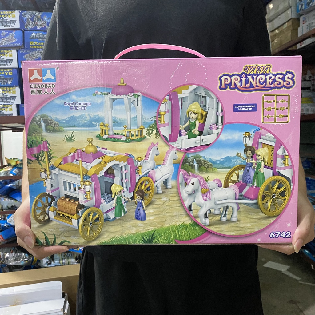 BỘ ĐỒ CHƠI XẾP HÌNH LÂU ĐÀI CÔNG CHÚA FRIENDS, XẾP HÌNH LÂU ĐÀI