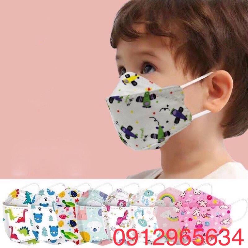 50c khẩu trang trẻ em 4 lớp cao cấp LP Mask kháng khuẩn ngăn bụi mịn chính hãng an toàn cho bé