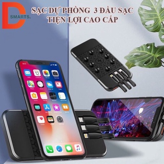 Sạc dự phòng đa năng 3 cổng USB cho cả iphone và android tiện lợi HÀNG HOT