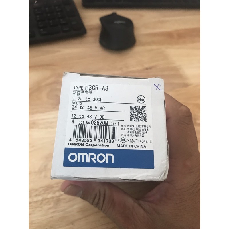 role Thời gian, timer omron H3CR 12-24V 8 chân, hàng mới nguyên hộp