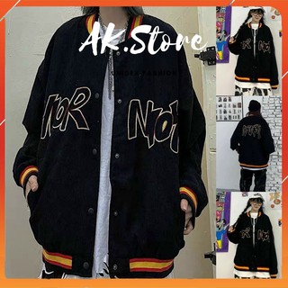 [Kèm Quà] Áo Khoác Kaki Nam Nữ Unisex - Áo Jacket Bombers Vải Nhung Siêu Hot(KK027)