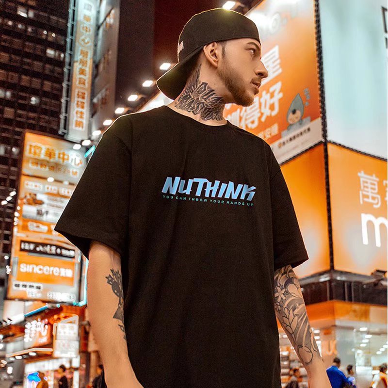 Áo Thun Tay Ngắn Dáng Rộng In Họa Tiết Hoạt Hình Phong Cách Đường Phố Thời Trang Mùa Hè Cho Nam size M-8XL