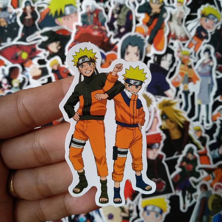 Bộ Sticker dán cao cấp chủ đề NARUTO - Dùng dán Xe, dán mũ bảo hiểm, dán Laptop...