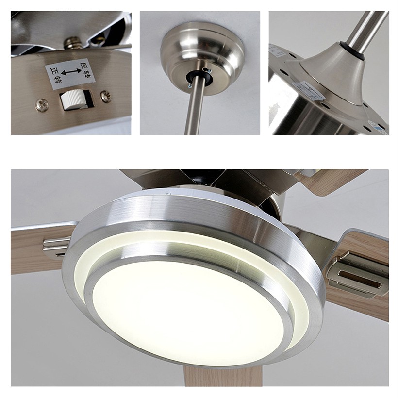 Quạt Trần Có Tặng Kèm Móc Cao su Treo Quạt, 3 Chế Độ Đèn LED, Có Điều Từ Xa, Động Cơ DC 2 Chiều Gió [Bảo Hành 5 Năm] | BigBuy360 - bigbuy360.vn