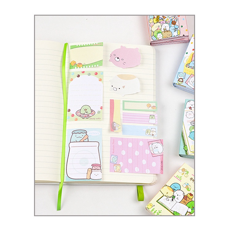 Set 120 Giấy Ghi Chú Họa Tiết Hoạt Hình Dễ Thương