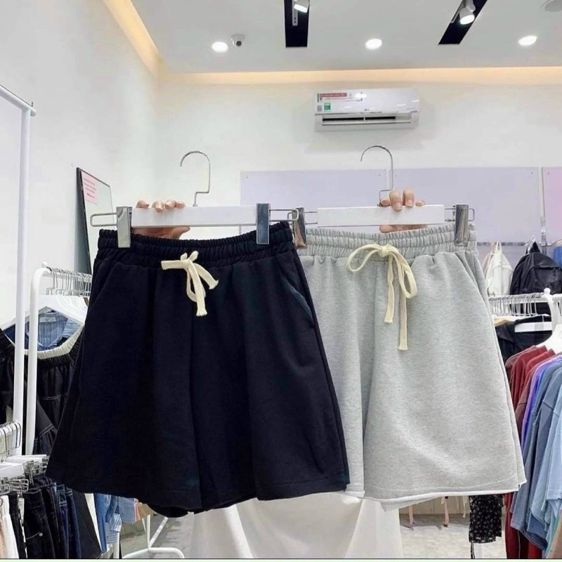 Quần Short Thun Đùi Lưng Thun Basic