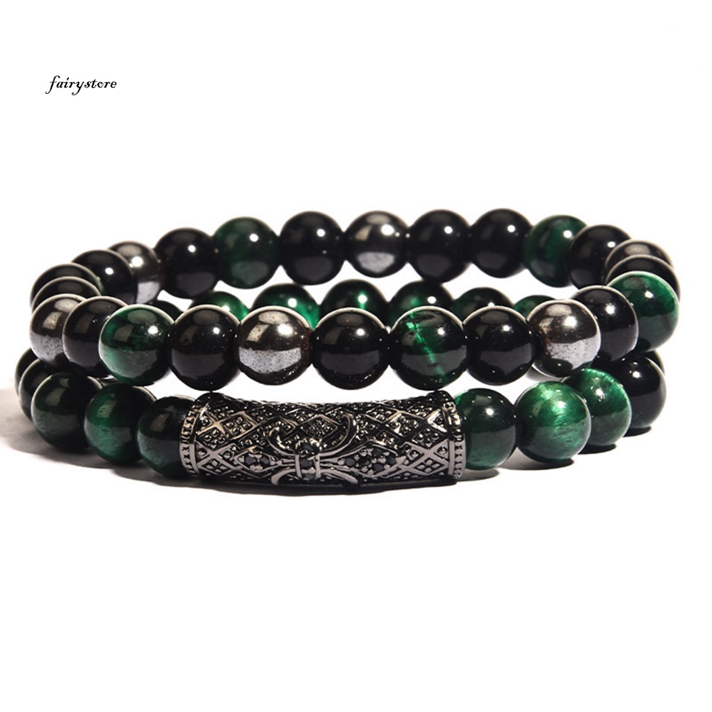 Fairystore| Vòng Tay Chuỗi Hạt Đá Mắt Hổ Tự Nhiên