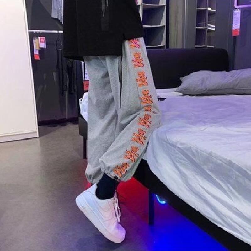 Quần ống rộng phong cách hip hop thời trang đường phố Hàn Quốc cho nam 【M-5XL】