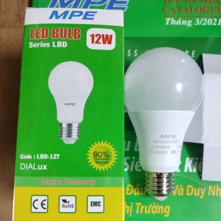 Bóng đèn led bulb tròn 12w mpe