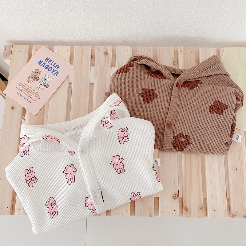 Áo khoác hoodie in họa tiết hoạt hình dễ thương thời trang dành cho bé