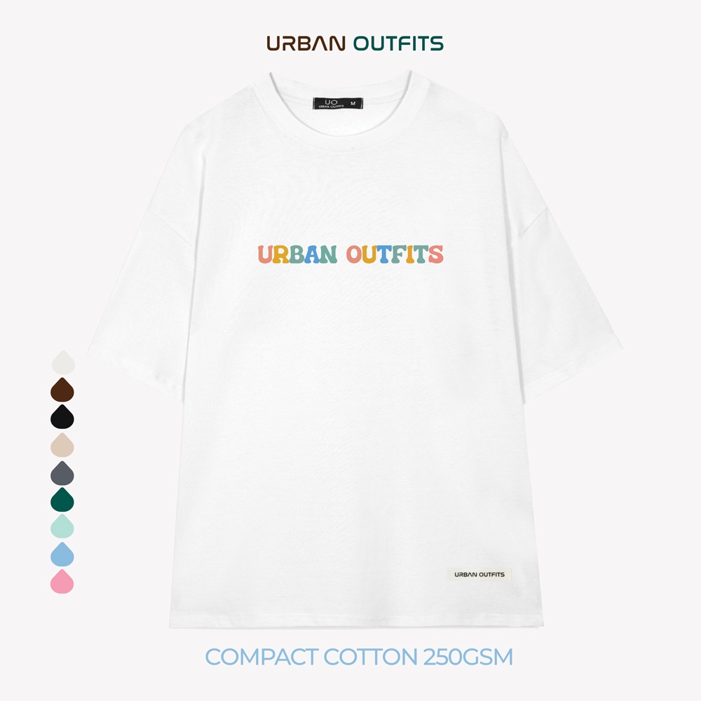 Áo Thun Tay Lỡ Form Rộng URBAN OUTFITS ATO171 Local Brand In Mặt Cười ver 2.0 Chất Vải 95% Compact Cotton 250GSM Dầy