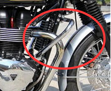 【Trong kho】Triumph T100 xe máy bội thu thanh gia cố cho các quán ăn để bảo vệ người bảo hiểm Paul dày chrome cao thanh