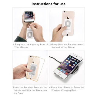 Miếng Dán Sạc Không Dây LAMZIEN Qi Cho Iphone Android Micro Usb