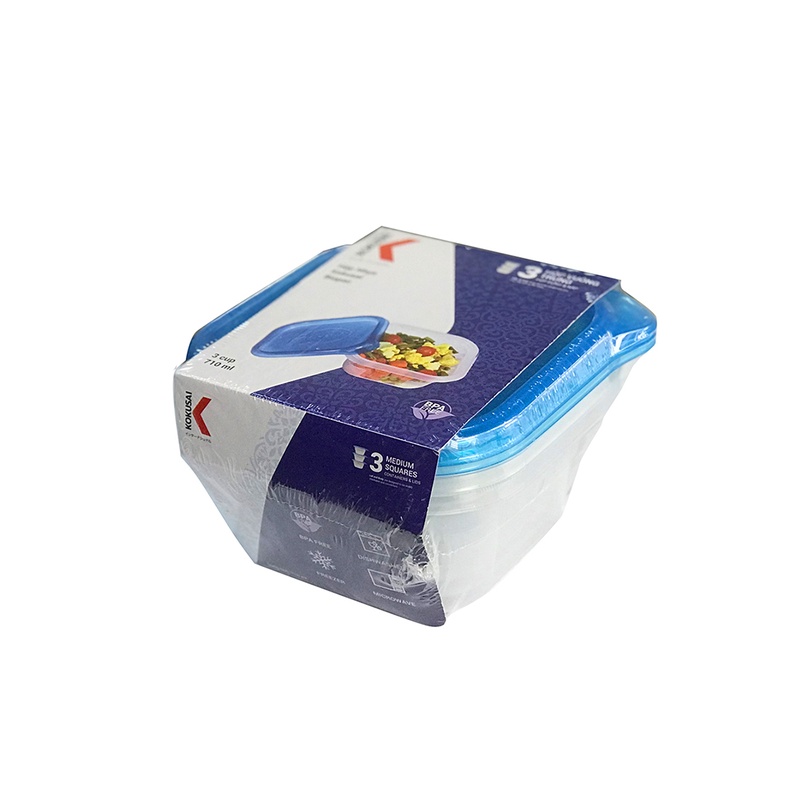 Bộ hộp nhựa Biopac 710ml Kokusai SC-03CSLB-3