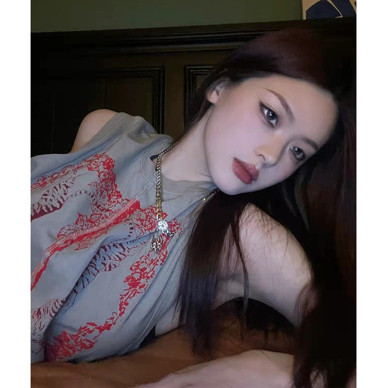 Áo Crop Top Không Tay Y2k Aesthetics Dễ Thương Thời Trang Mùa Hè Cho Nữ