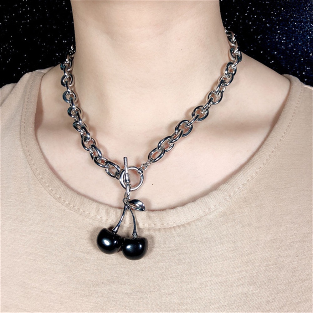 Vòng Cổ Choker Bằng Kim Loại Màu Sắc Ngọt Ngào Phong Cách Gothic Punk Cho Nữ