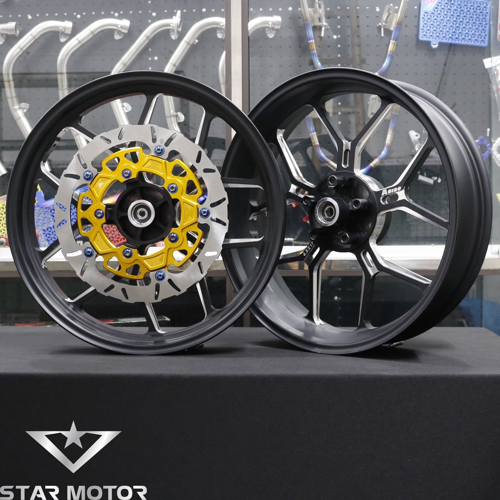 Vành Asio nhôm CNC bản lớn 3.5 - 4.5 dành cho Exciter 150