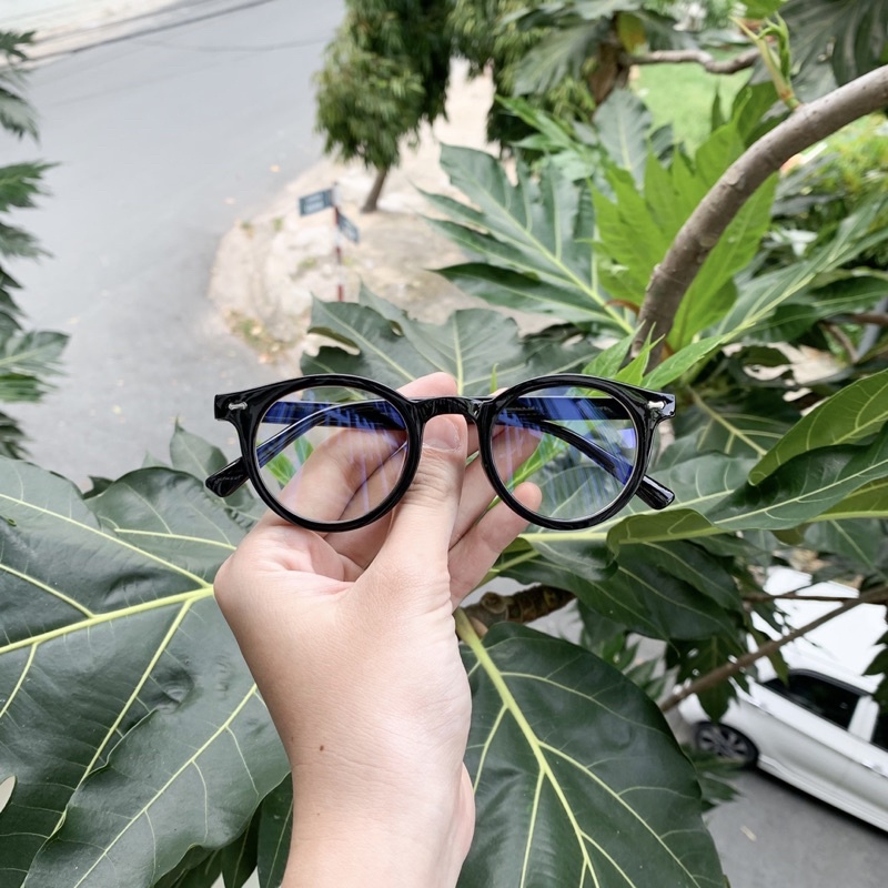 Ahstoree - Mắt Kính Unisex Form Tròn Basic Phù Hợp Mọi Khuôn Mặt