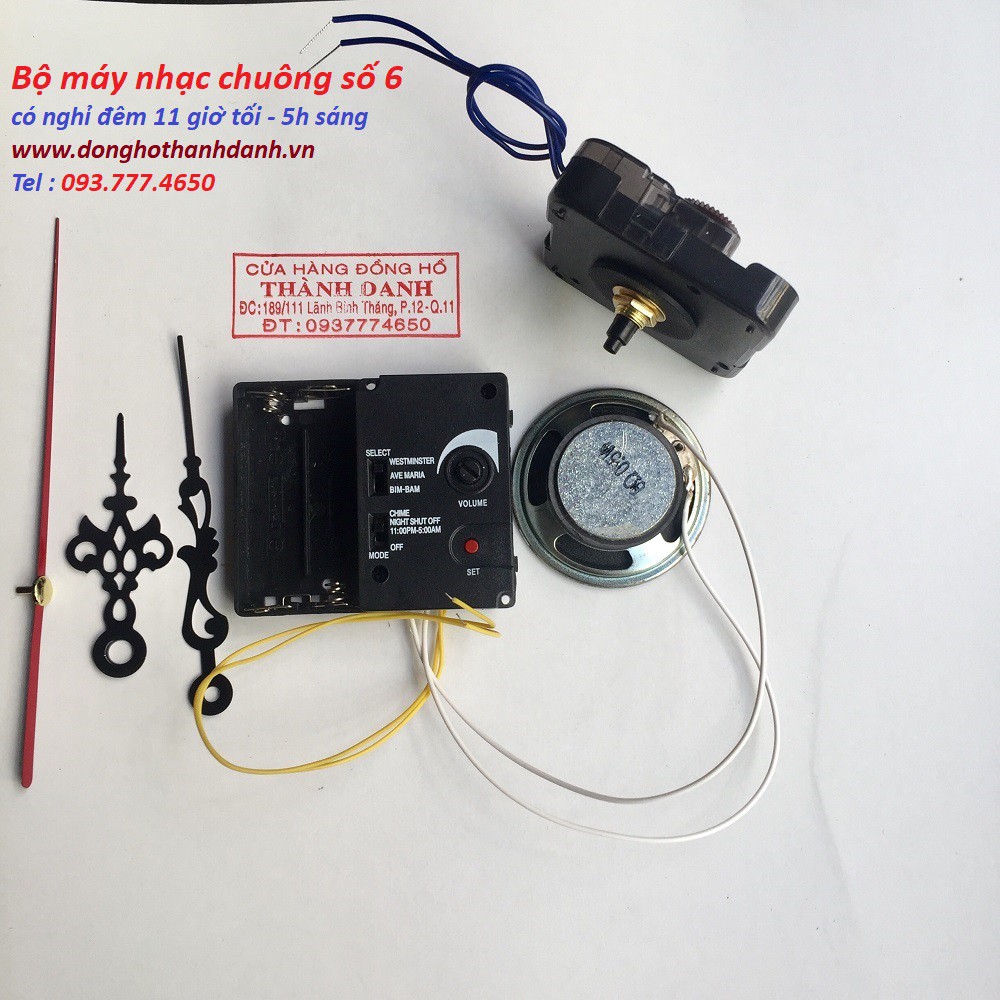 Bộ máy nhạc chuông số 6 - có nghỉ đêm