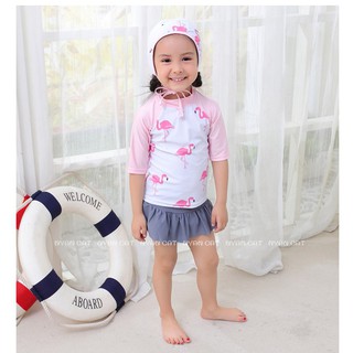 Đồ bơi bé gái hồng hạc lẻ size 5 (16-18kg)