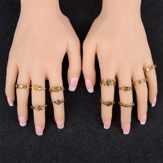 Bộ 11 nhẫn đốt tay hình lá