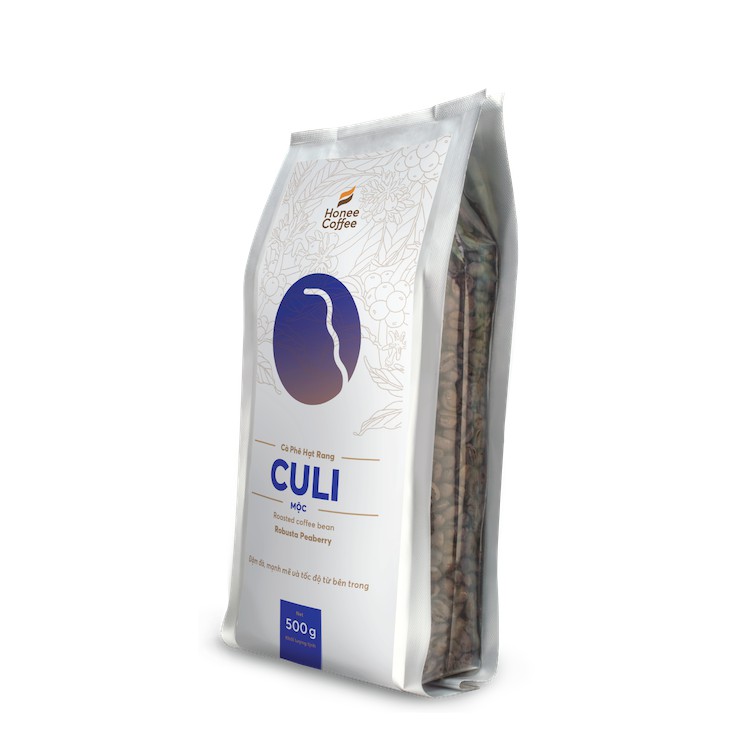 Cà Phê Culi (Peaberry) Hạt Rang Xay Cao Cấp HONEE COFFEE 500g - NGON NGON CÀ PHÊ