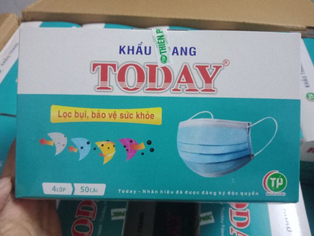 -𝐒𝐀𝐋𝐄- Hộp Khẩu trang TODAY 4 lớp