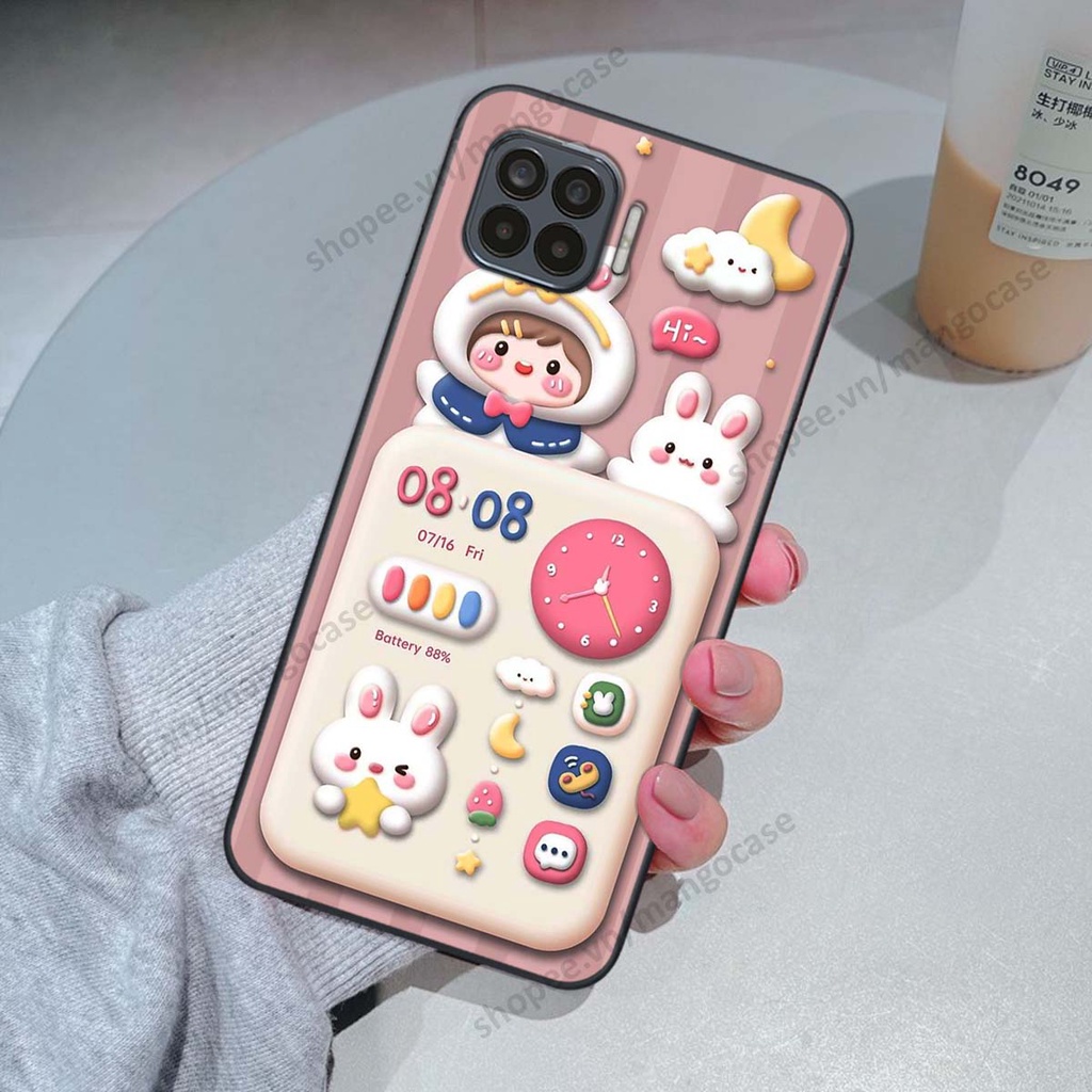 Ốp lưng Oppo A73 / A93 hình gấu, thỏ, đồng hồ cute dễ thương