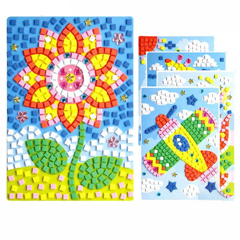 MAG Miếng Dán Hình Mosaic 3D Nghệ Thuật Sáng Tạo Giáo Dục Sớm Cho Bé