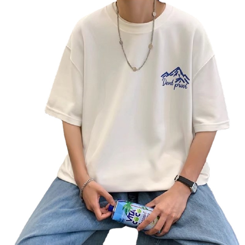 Áo Thun Tay Ngắn Dáng Rộng In Chữ Phong Cách Hip Hop Thời Trang Mùa Hè Cho Nam Giới [M-8XL]