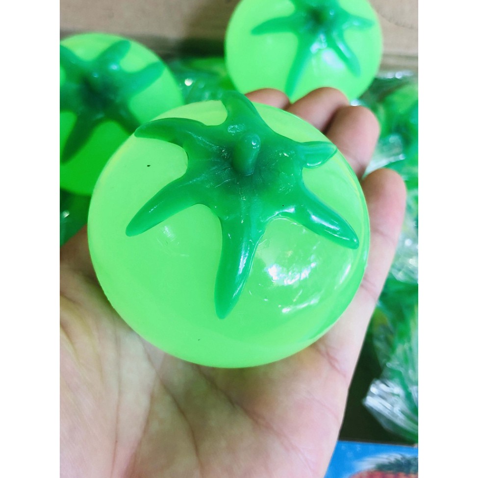 Quả Cà Chua Xanh Squishy Gudetama đáng yêu mochi slime bóp xả stress giải tỏa căng thẳng